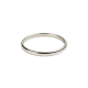 Classic Smooth Silver Bangle Bracelet