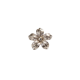 Paved Crystal Floral Brooch