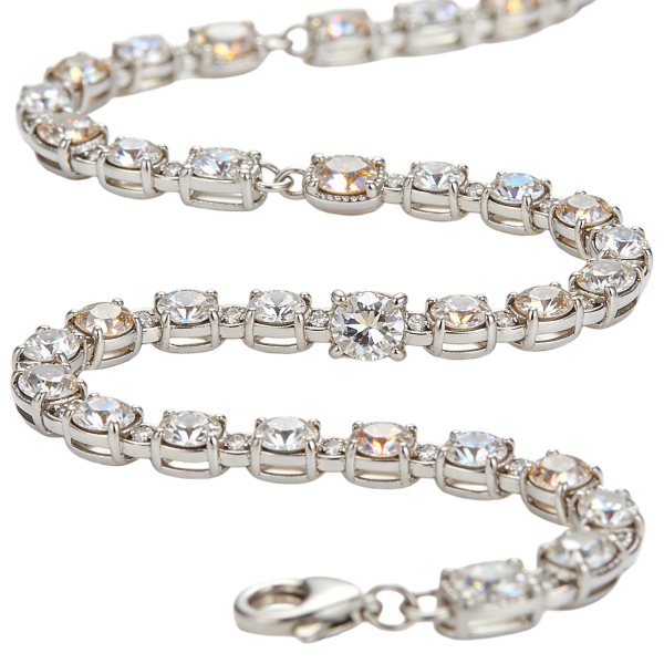 Graduated CZ Tennis Bracelet
